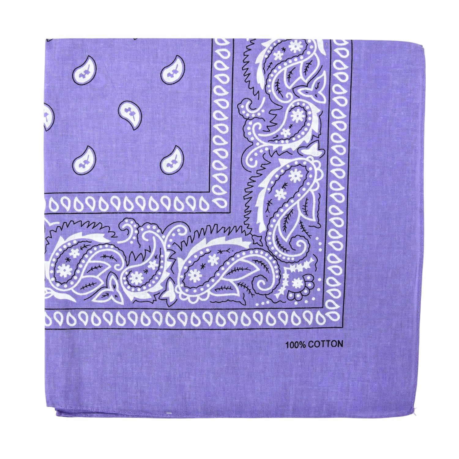 Motique Accessories 22 Inch Cotton Paisley Bandana