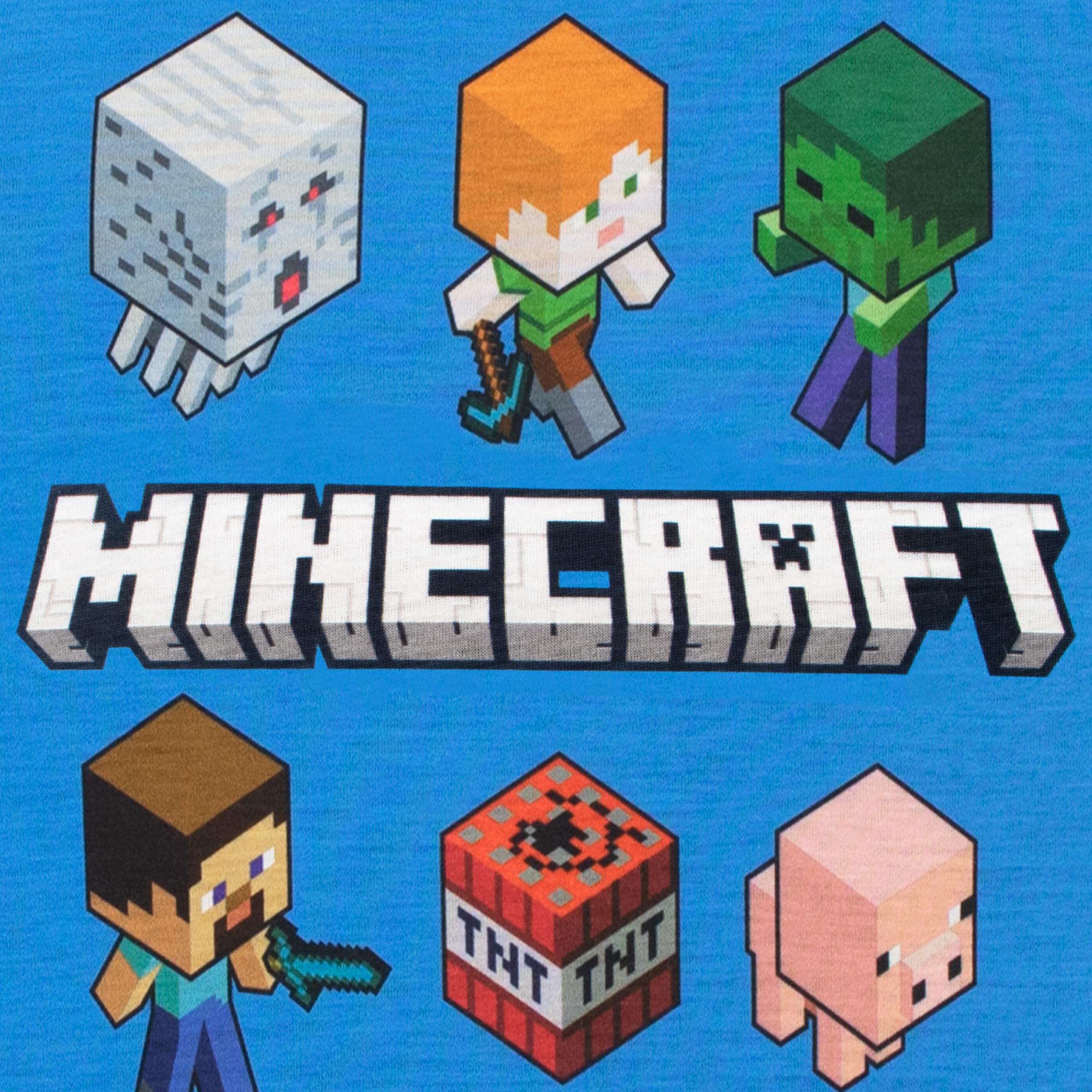 MINECRAFT Pigiama Gioco Pigiami Ragazzo | Pigiamone Corto per Ragazzi