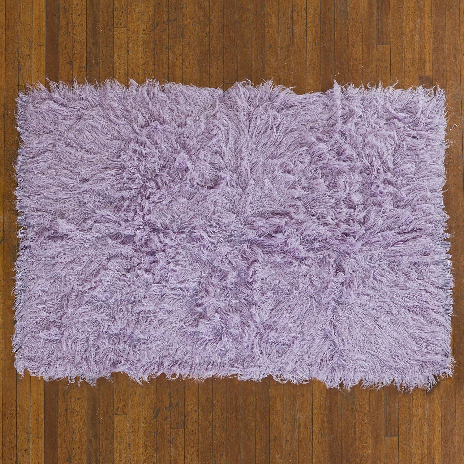 The Real Rug Company Purple Flokati Rug-1400g/m2-140x200cm, Wool