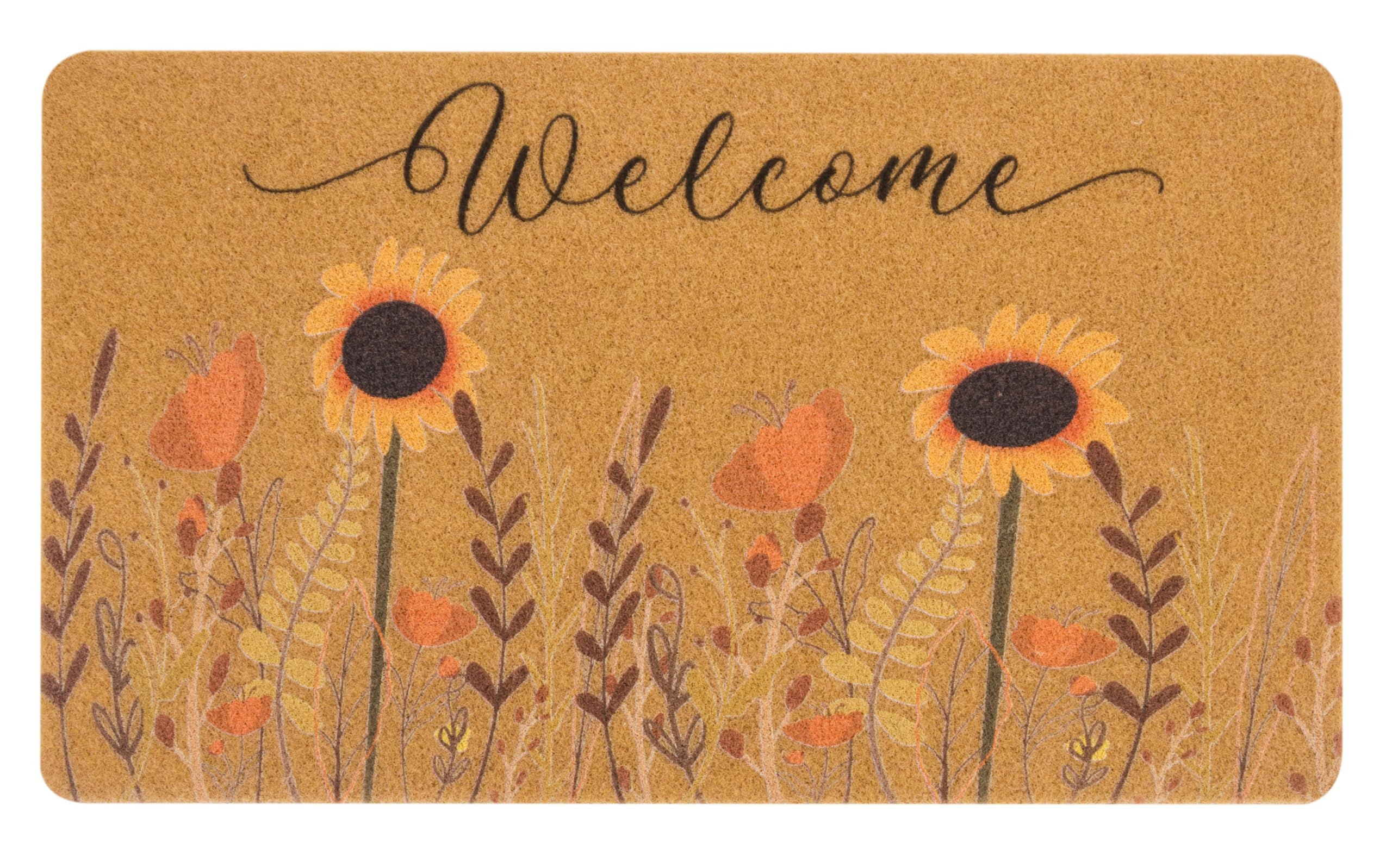 Tapis de porte tournesol pour embellir votre entrée en automne