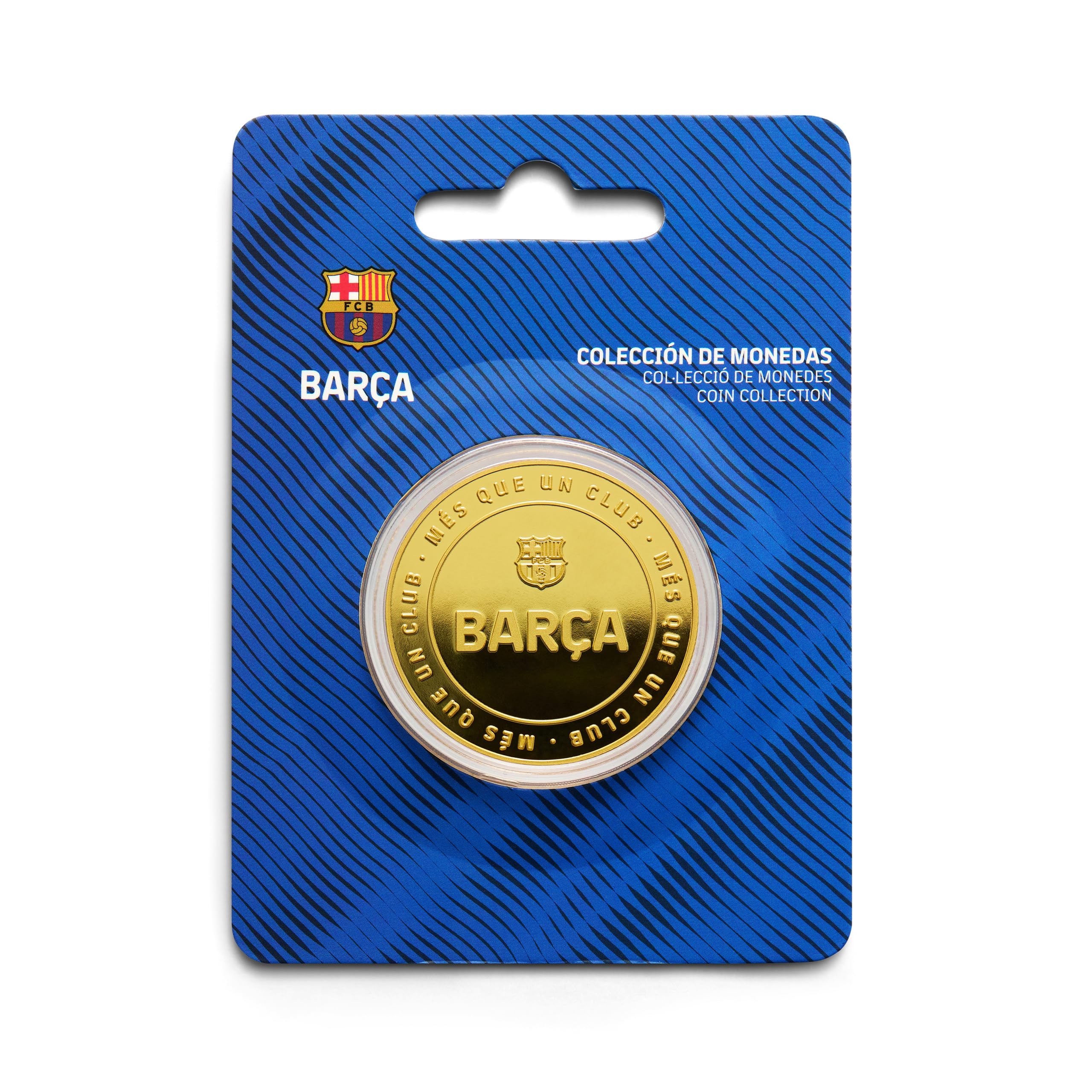 MOCIWORLD FC Barcelona, special edition with Barça crest and relief, collector's copy, gold, official product