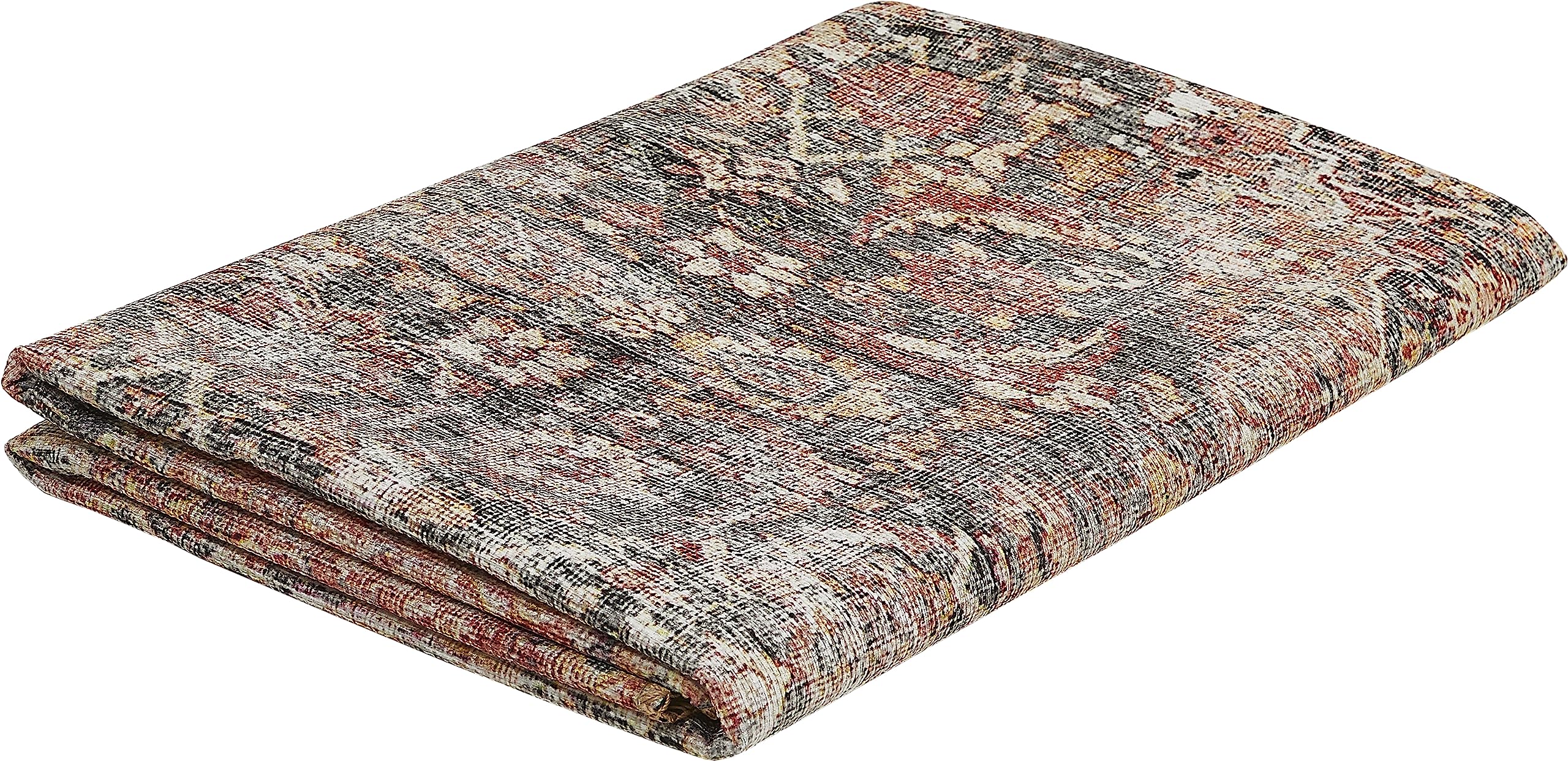 -LUXOR- living In- und Outdoor Teppich Lago, dünner waschbarer Teppich für Camping, Terrasse oder Wohnbereich, wetterfest, 160 x 230 cm, Rot
