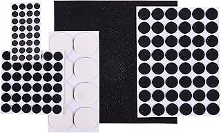 Amtech S5325 Floor Protector Furniture Pads, Non-Marking Self-Adhesive Sticky Felt Pads, 5 Assorted Sizes, 125-pieces