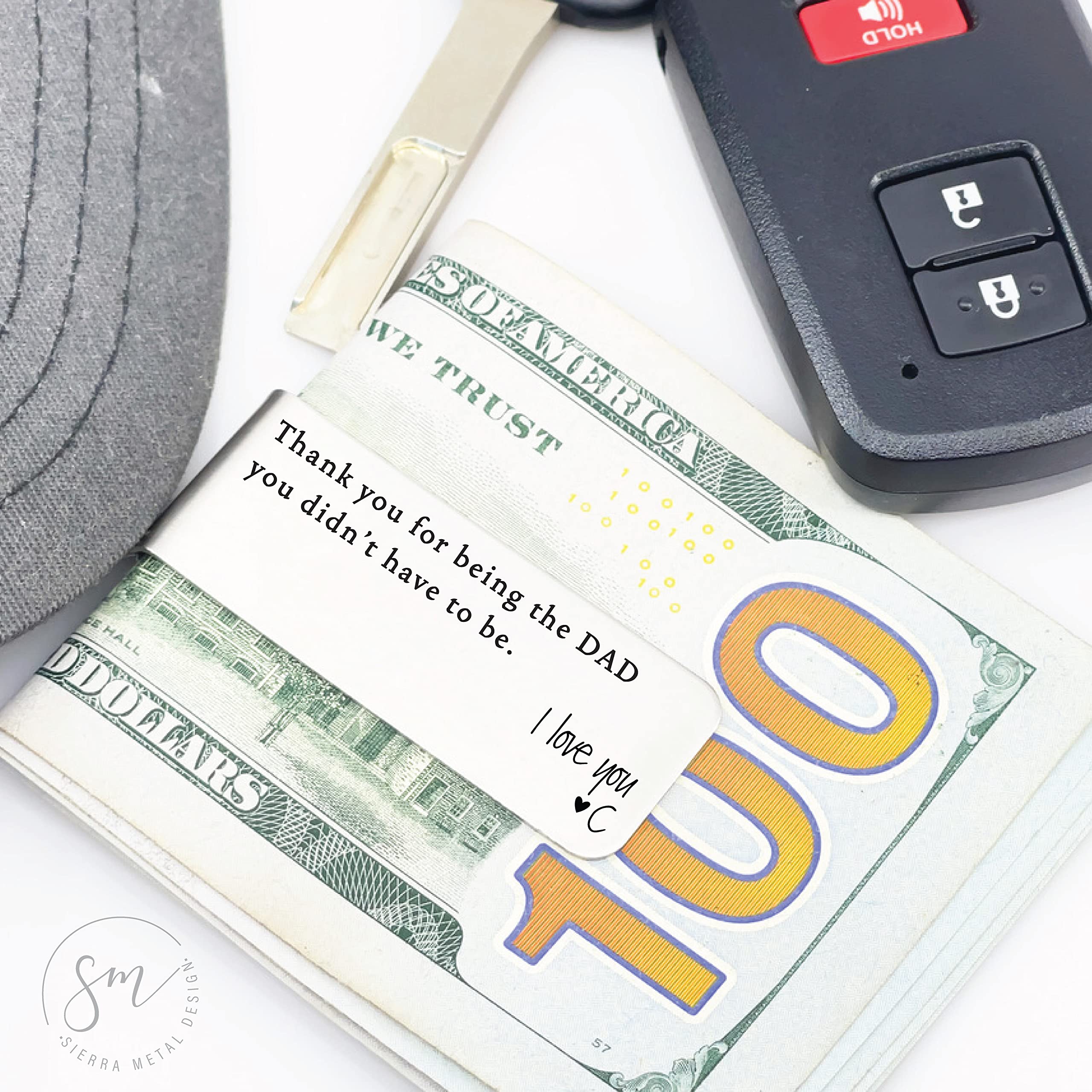 Dad Didn't Have To Money Clip Personalized Step Dad Father Thank You Step Money Gift Idea Gift Idea Personalized Money Gift Father Bonus DAD-DIDN'THAVE-MONEY