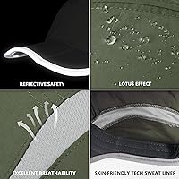 Vista 6 de GADIEMKENSD Sombrero reflectante plegable para exteriores, diseño sin estructura, protección solar UPF 50+, sombreros deportivos para mujeres
