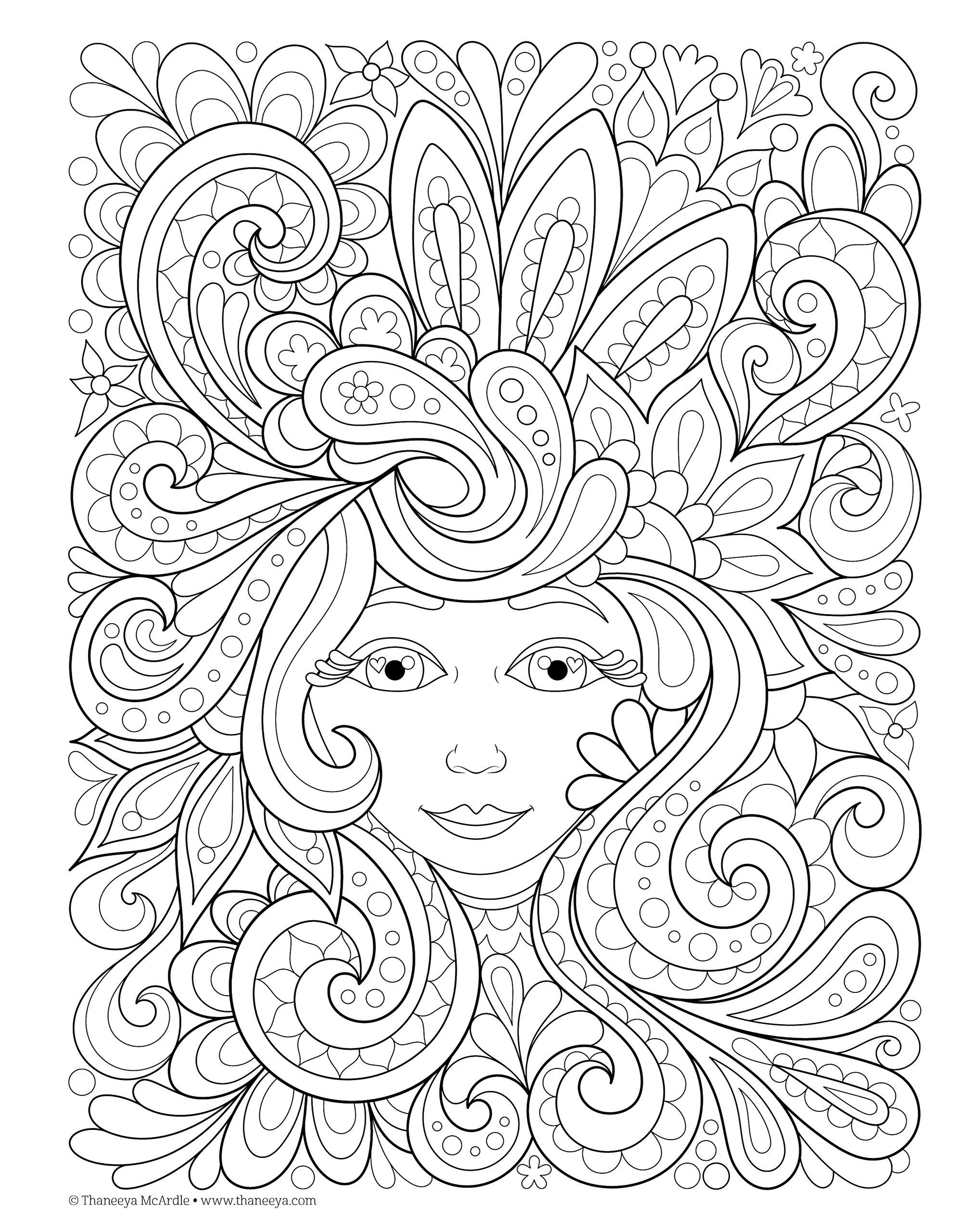 Free Spirit Coloring Book (Coloring is Fun) (Design Originals) 32 Whimsical & Quirky Art Activities from Thaneeya McArdle on High-Quality, Extra-Thick Perforated Pages that Resist Bleed-Through - Image 6