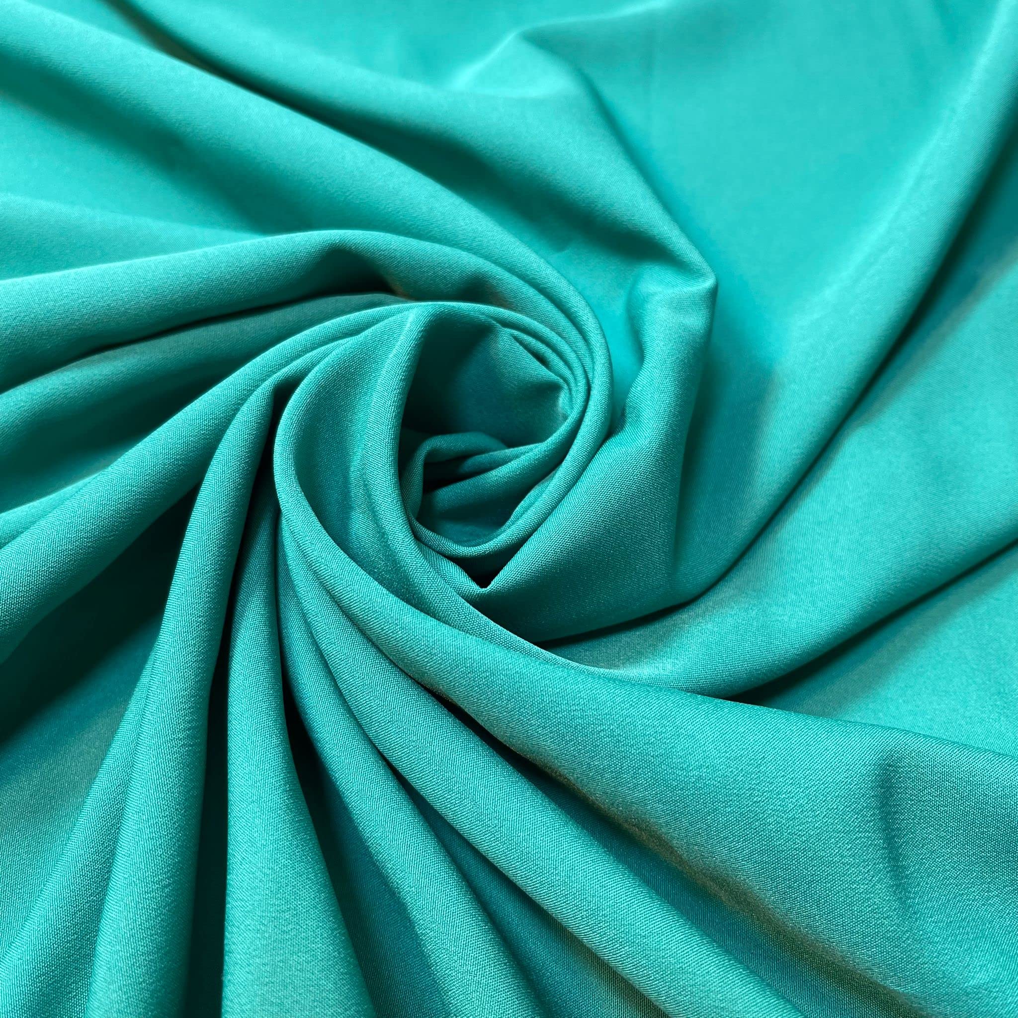 Soft Peach Skin Powder Touch Dress Craft Lining Fabric Material 44" Wide Available in 8 Colours (Jade Dome, 1 Meter) โ image 1