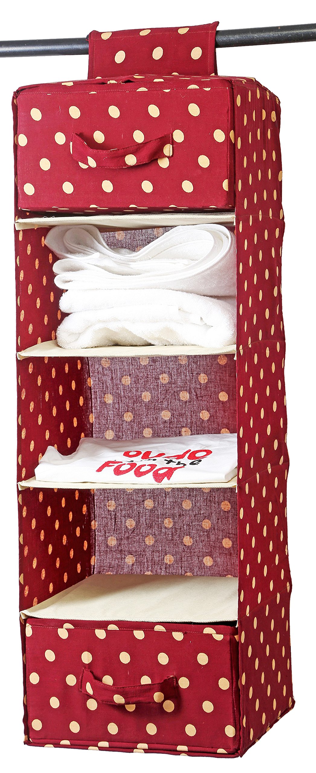 My Gift Booth Cotton Wardrobe Organiser, Brown