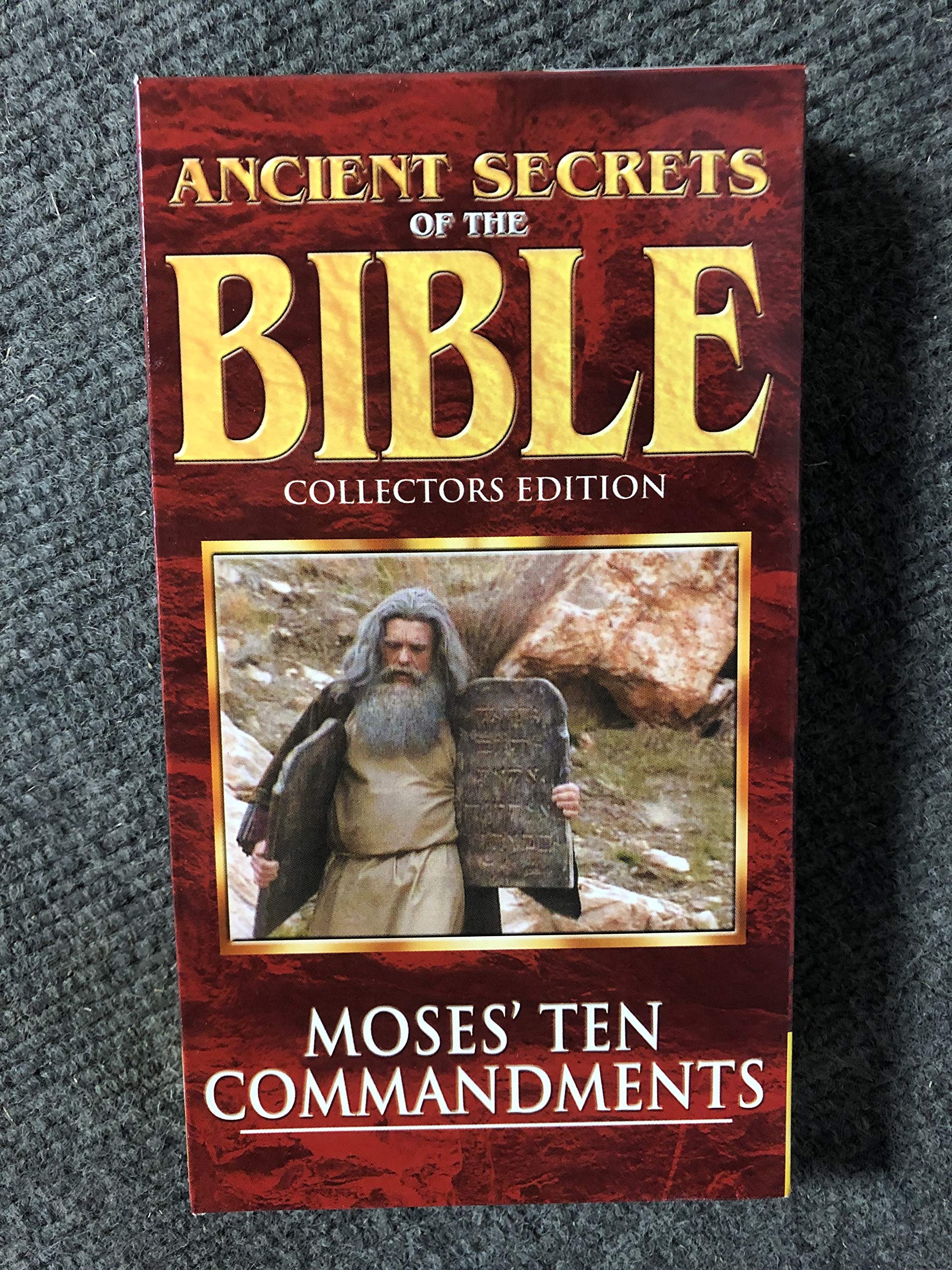 Ancient Secrets of Bible: Moses Ten Commandments VHS