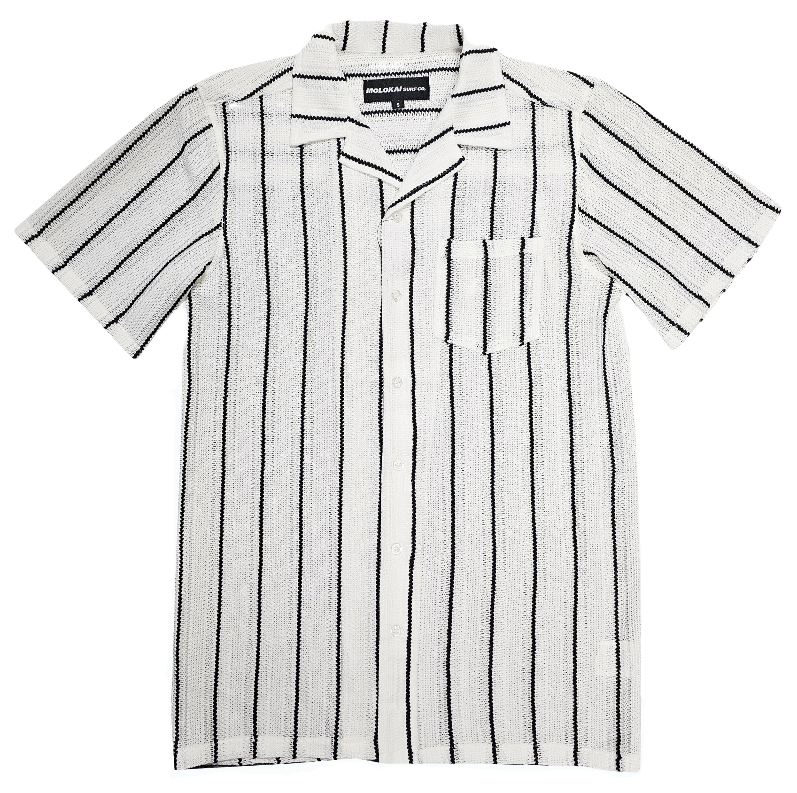 Molokai Mens Crochet Short Sleeve Shirt