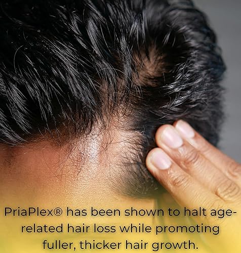 Miniatura 5 de PriaPlex Suplemento natural para el crecimiento del cabello para la pérdida de cabello para hombres y mujeres, apoyo a un crecimiento saludable del