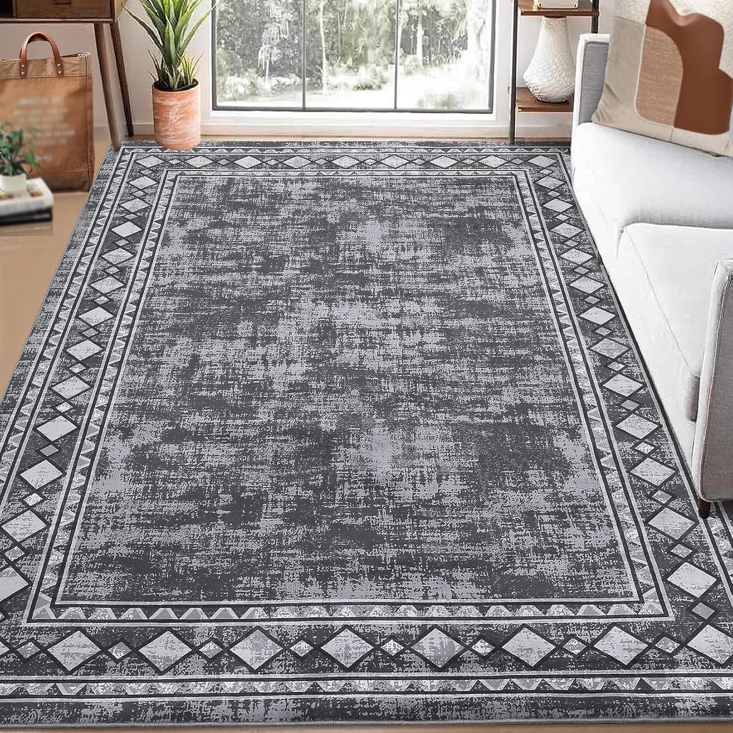 Tapis salon lavable géométrique pour sublimer votre salle à manger