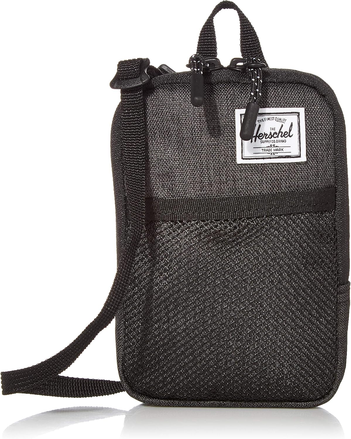 Herschel Sinclair Cross Body Bag, Black Crosshatch, Small