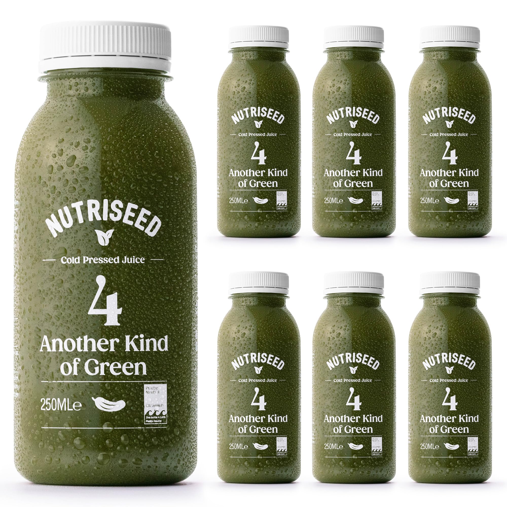 Nutriseed Another Kind of Green Juice (6 x 250ml) - Cold Pressed Juice, 100% Natural Ingredients containing Cucumber, Kale, Apple & Parsley, No Added Sugar, Gluten-Free & Dairy-Free