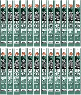 PEARSON RANCH Exotic Meat Sticks - Bison Sticks, Bison Meat Stick, Exotic Jerky Stick, No Added Nitrites, High-Protein Sticks, Paleo and Keto Friendly Meat Snacks (1oz sticks) (Pack of 24)