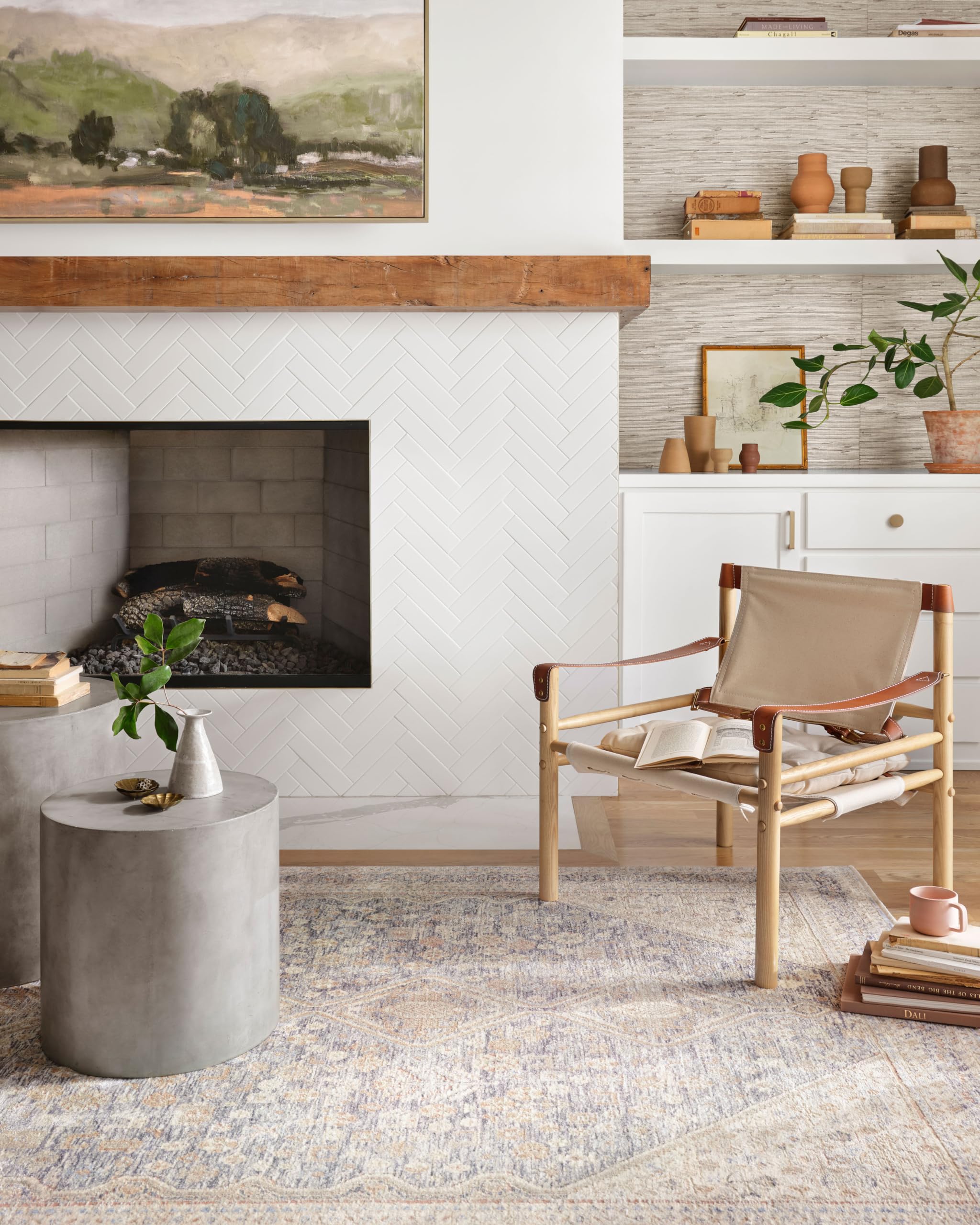 Loloi Magnolia Home by Joanna Gaines Carlisle Blue/Ivory 11'-6" x 15'-7" Area Rug