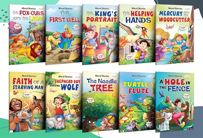 Children's Educational Story Book Collection Pack 1 : Kid's First Library Set | Story Book for Preschoolers, Educational Picture Books – 10 Story Books