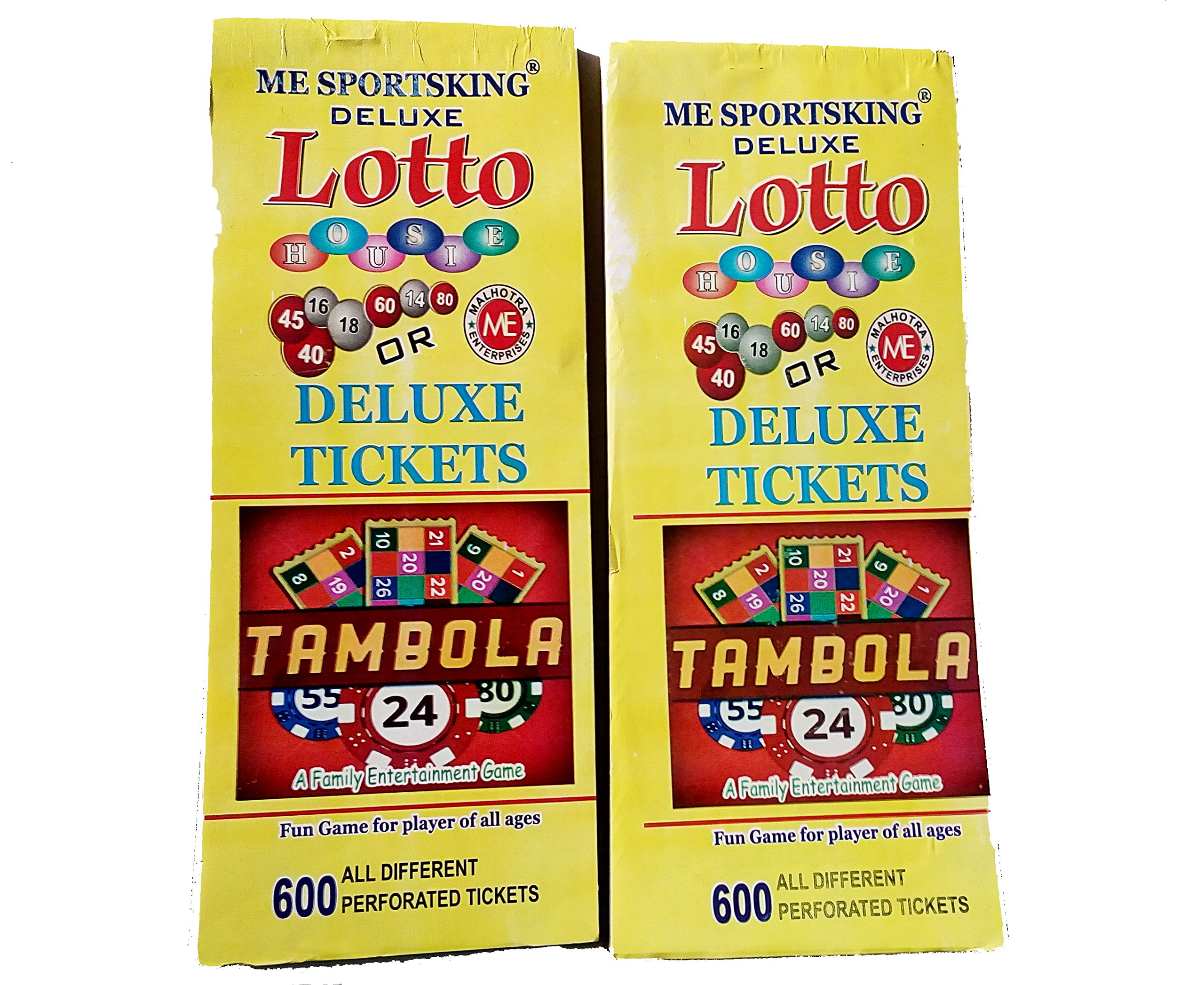 Artbox Housie Tambola /Lotto 1200 Tickets Two Set Of 600 Each.