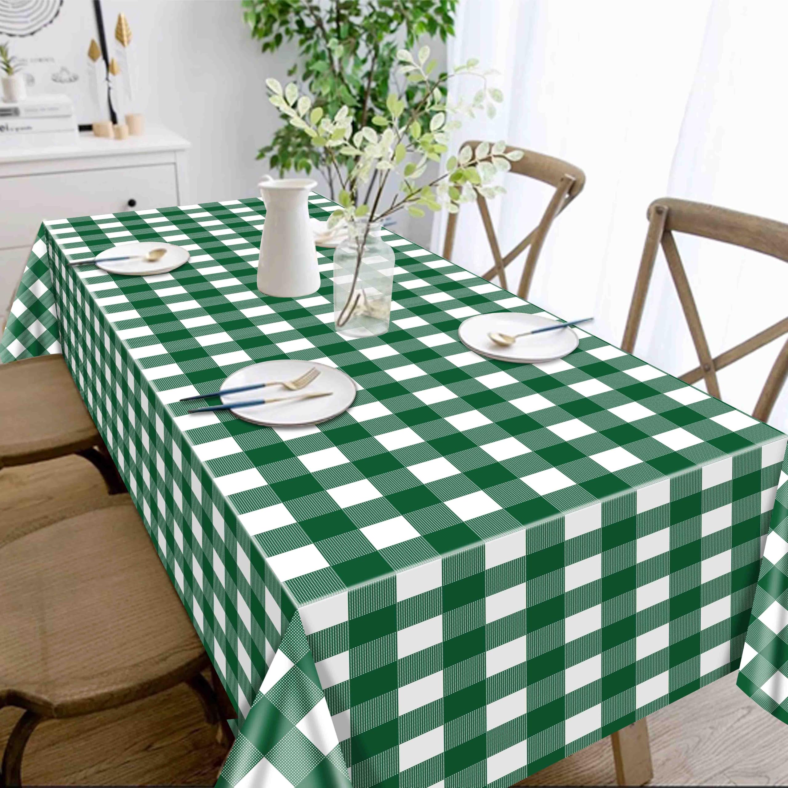 Nappe Intégrée En Vinyle Rond Nappe élastique Transparent Nappe étanche