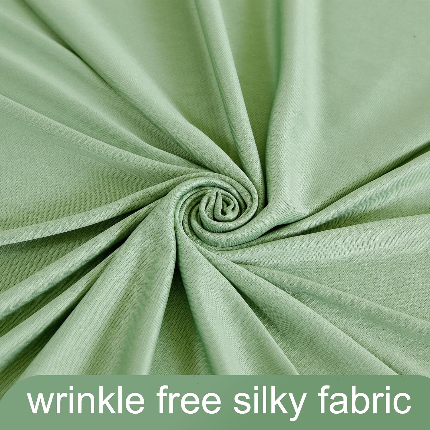 4 Panels Sage Green Backdrop Curtain for Parties Wrinkle Free Dark Green Photo Curtains Backdrop Drapes Fabric Decoration for Baby Shower Birthday Party Photography 20ft(W) x 10ft(H)