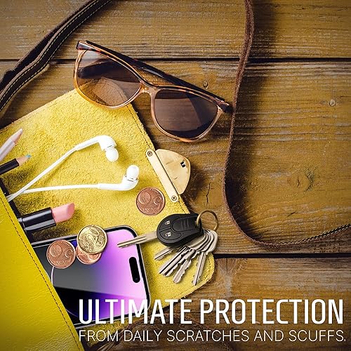 Miniatura 4 de Inskin Protector de pantalla de vidrio templado para iPhone 14 Pro de 6.1 pulgadas, paquete Ultimate 2+2 con protector de lente de cámara y bandeja