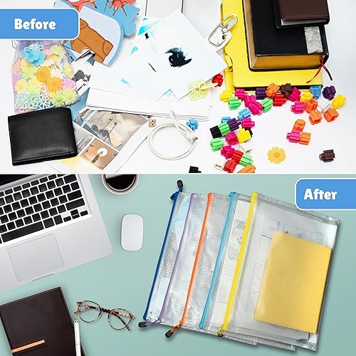 Miniatura 5 de 24 bolsas de malla con cremallera tamaño carta A4 (13.1 x 9.4) pulgadas