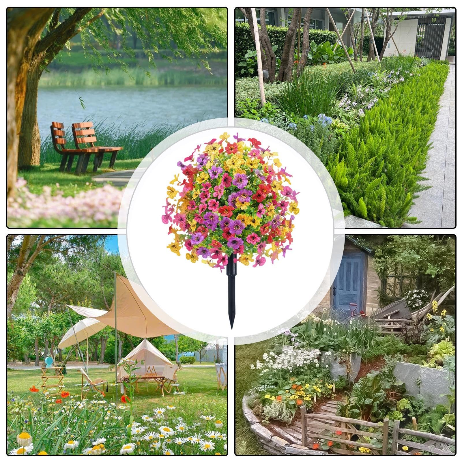 YNPQTDS Frühlings-Gartenstäbe