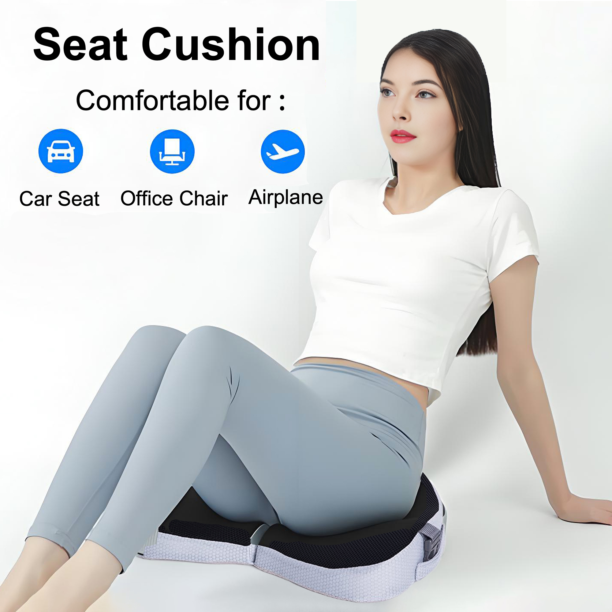 Amazon.com: galactruly Travel Seat Cushion for Airplane, Foldable