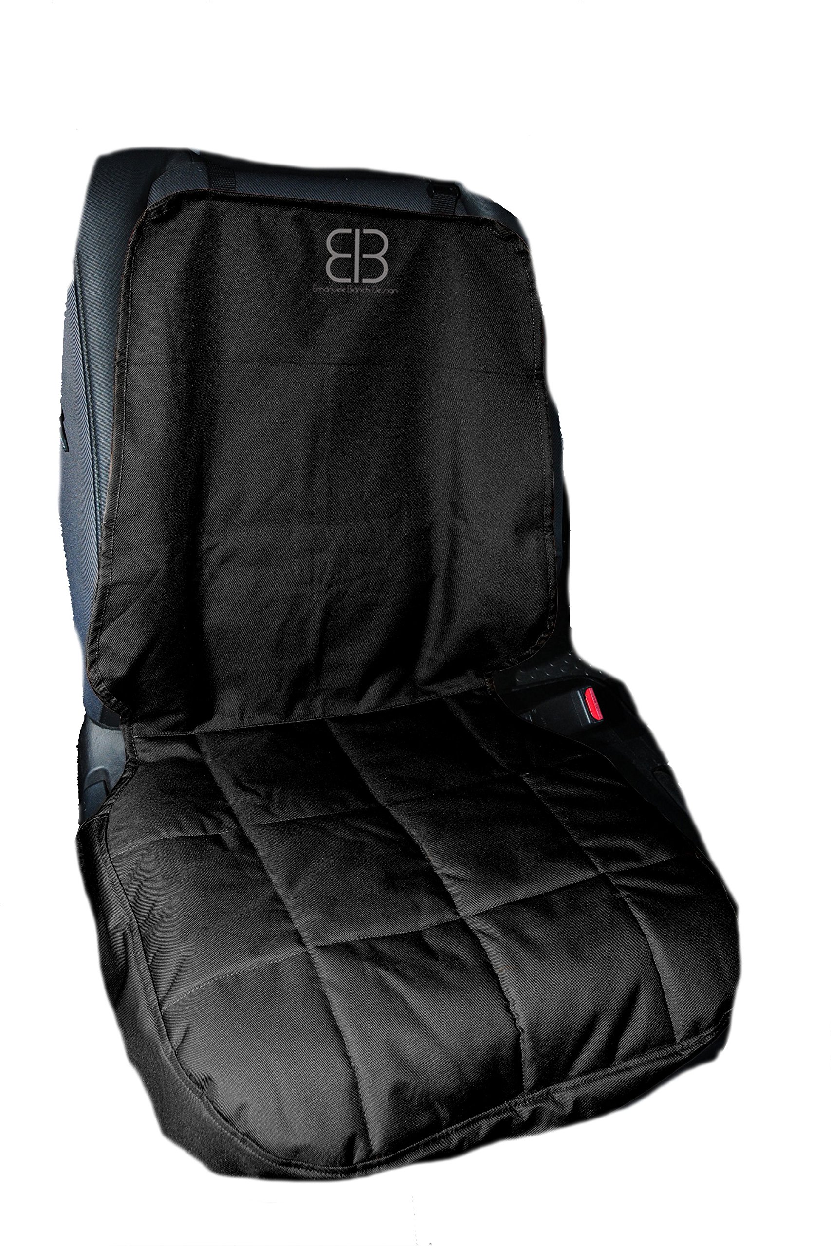 Emanuele Bianchi Design Petego Car Seat Pet Protector, Front, Black
