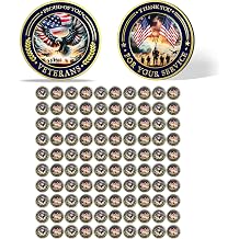 100Pcs Military Challenge Coins Set, Proud of You Veterans
