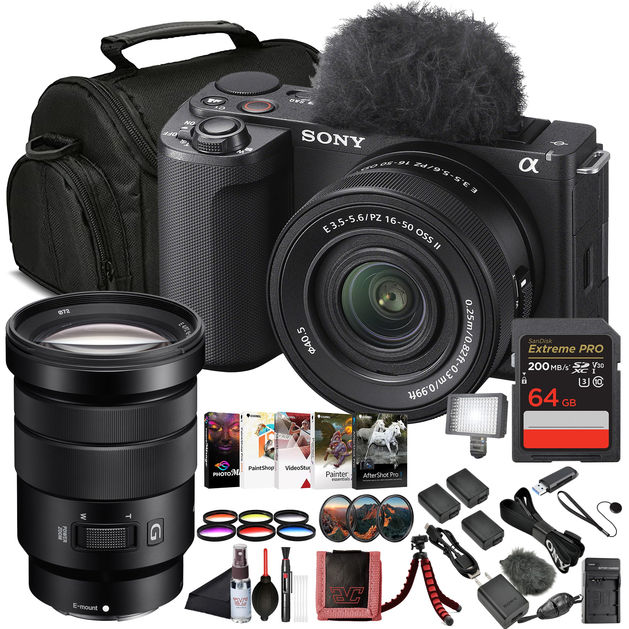 【ほぼ未使用美品】SONY ZV-E10 m2 VLOGCAM Amazon.com : Sony ZV-E10 II Mirrorless Vlogging Camera Kit