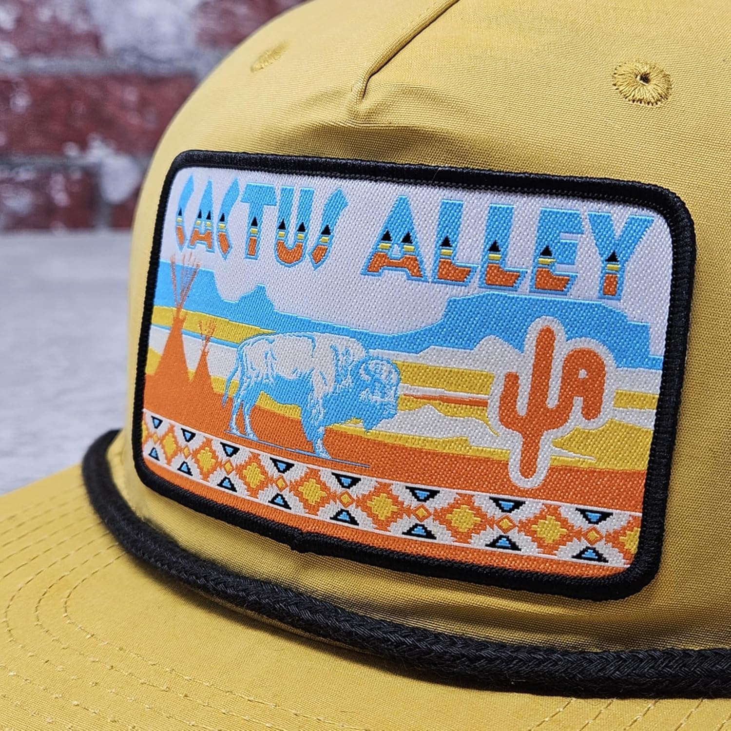 CACTUS ALLEY HAT CO. Western Lifestyle Texas Ranch Rodeo Inspired Adjustable Snapback Patch Hat - Image 5