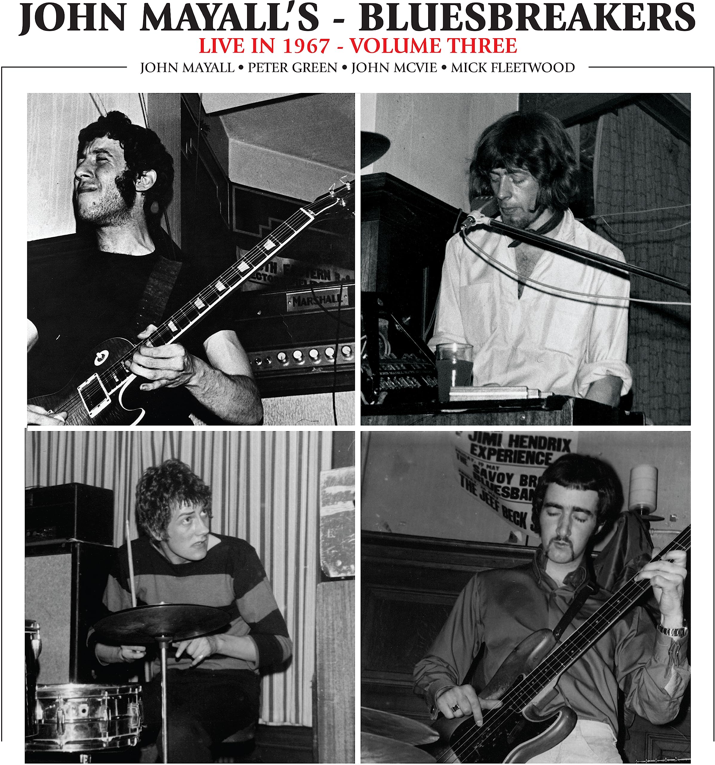 John Mayall & the Bluesbreakers Live In 1967 Volume III LP Vinyl FBR032LP NEW