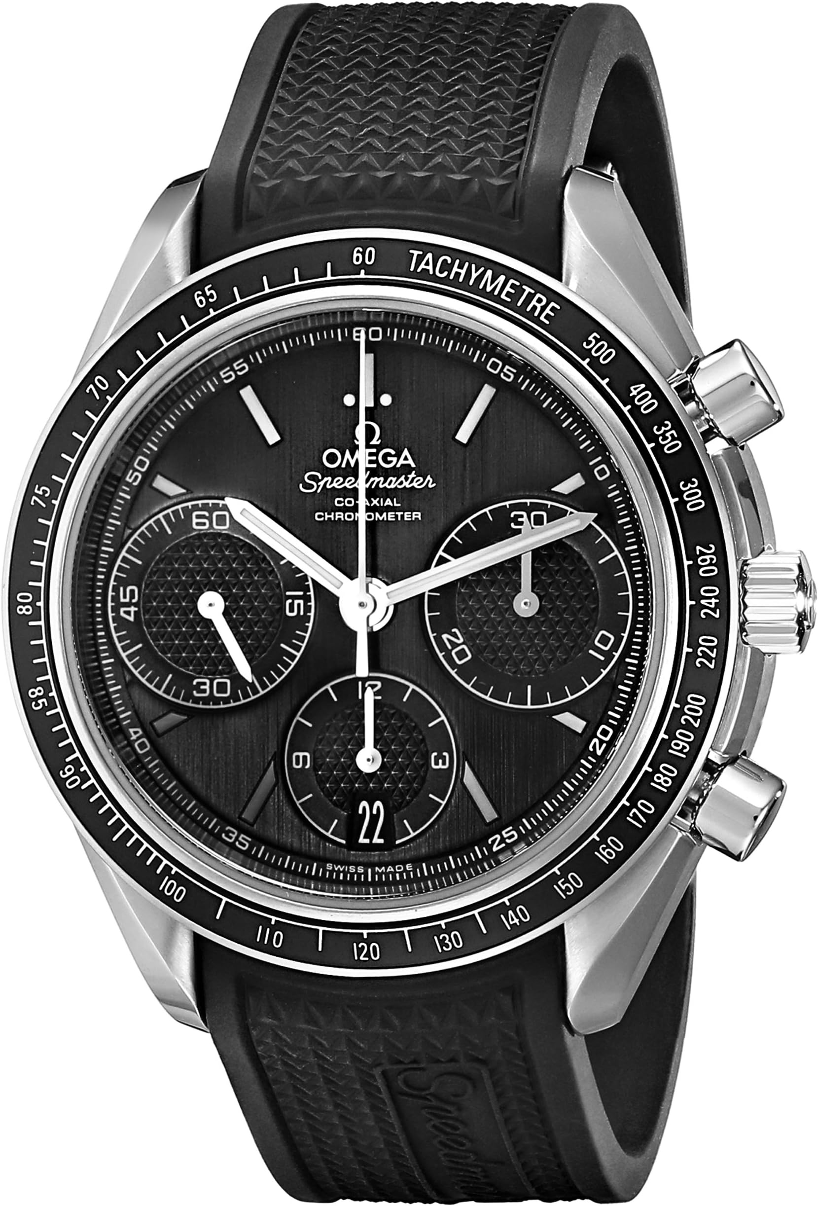 Men's 32632405001001 Speed Master Analog Display Automatic Self Wind Black Watch