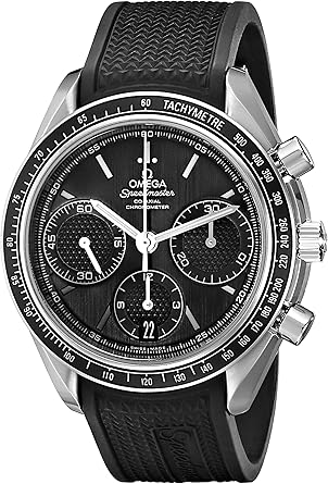 Omega Mens 32632405001001 Speed Master Analog Display Automatic Self Wind Black Watch