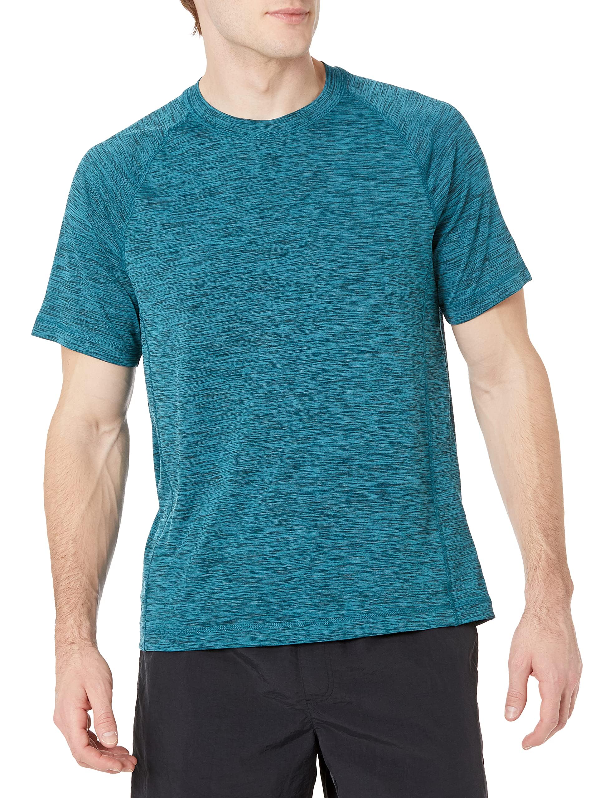 Amazon Essentials Men's Slim-Fit Short-Sleeve Quick-Dry UPF 50 Swim Tee
