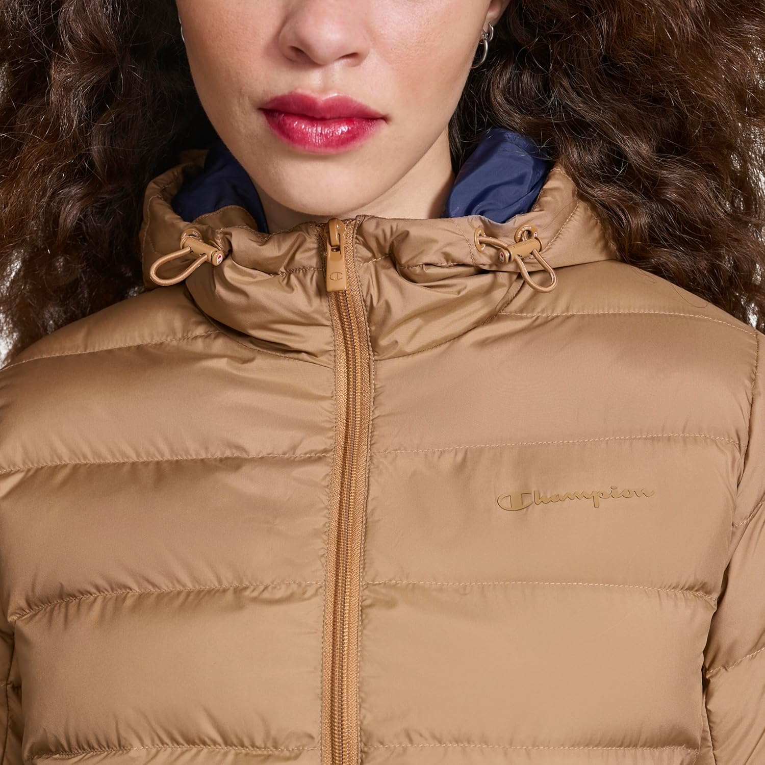 Champion womens Quilted Coat Packable Puffer Jacket With Hood - Image 6