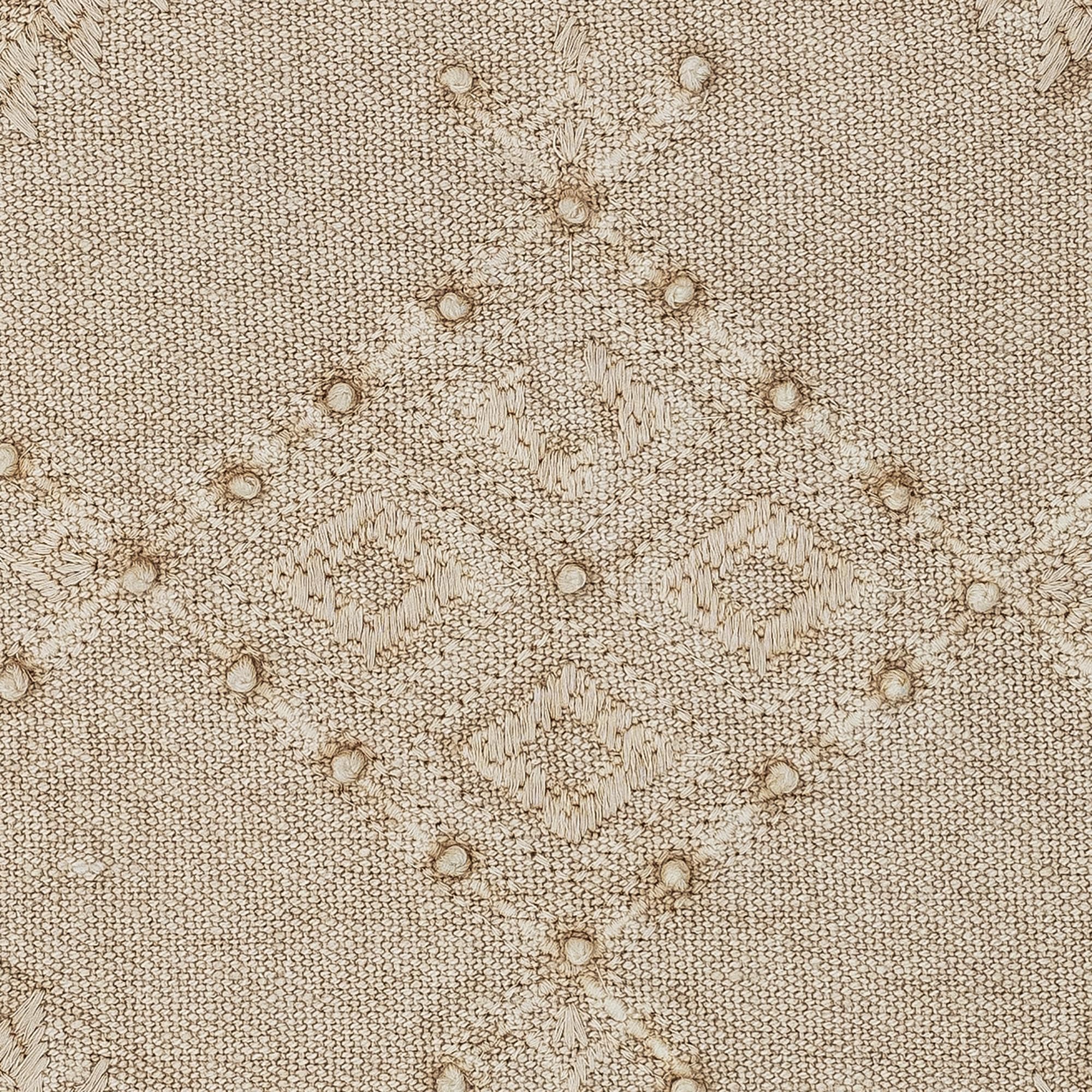 Bloomingville Leva Kissen Nature – Dekokissen 45x45 cm aus Baumwolle im nordischen Stil, weicher Bezug für Sofa, Bett & Wohnraum, 82055378
