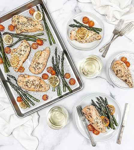 Miniatura 9 de USA Pan - Bandeja de media hoja de alta resistencia, antiadherente y antideformación para horno