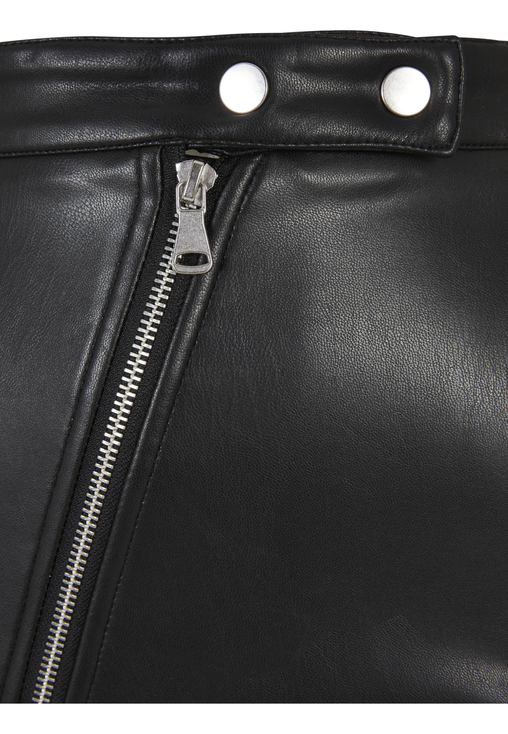 Urban Classics Damen Ladies Synthetic Leather Biker Skirt