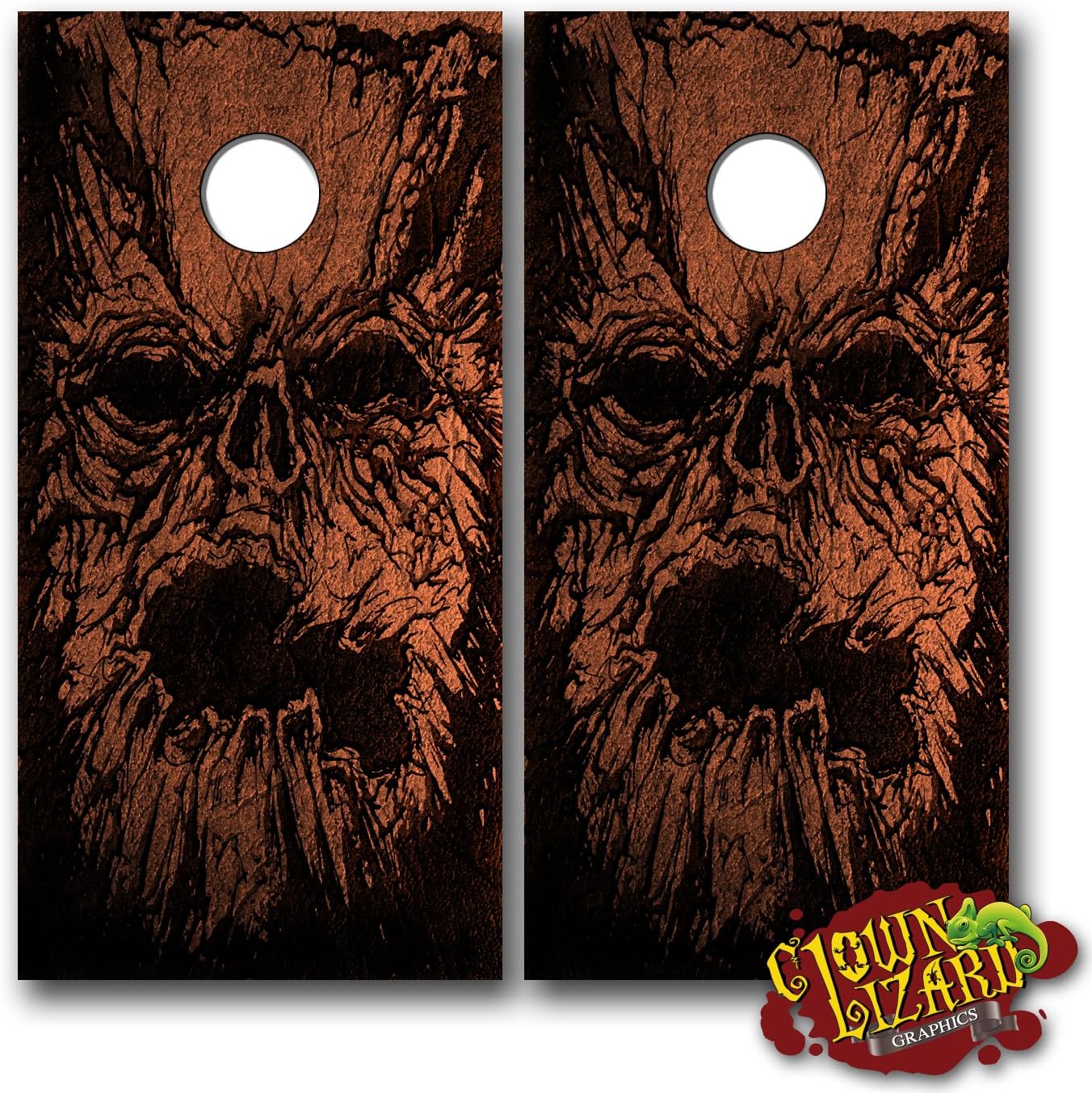 CL0050 Necronomicon Cornhole Laminated Decal WRAP Set