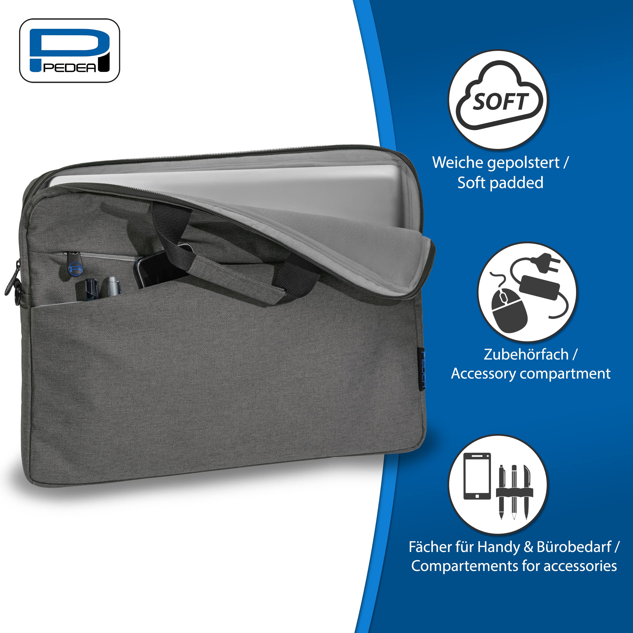 PEDEA Laptop bag fashion 13.3/15.6/17.3 inches