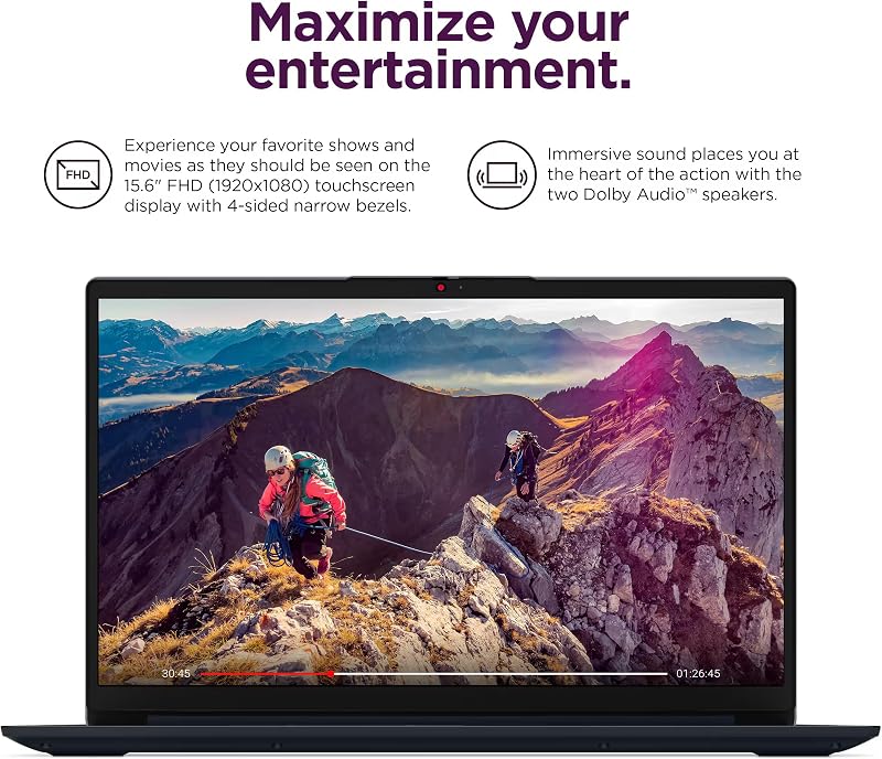 Lenovo IdeaPad 15.6” Flagship Touchscreen Laptop 2025, 10-Core Intel i5, Lifetime Office 2024, Copilot AI, 16GB RAM, 1TB Storage (500GB SSD + 500GB Ext), HubxcelAccessory, Long Battery, Win 11 Pro image 6