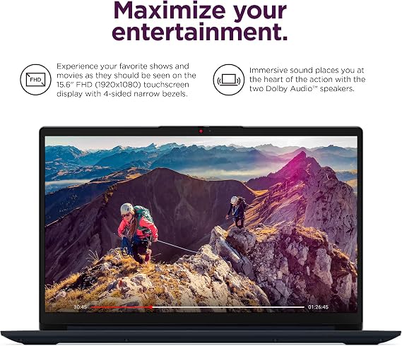 Lenovo IdeaPad 15.6 Flagship Touchscreen Laptop 2025, 10-Core Intel i5, Lifetime Office 2024, Copilot AI, 24GB RAM, 1.5TB Storage (1TB SSD + 500GB Ext), HubxcelAccessory, Long Battery, Win 11 Pro