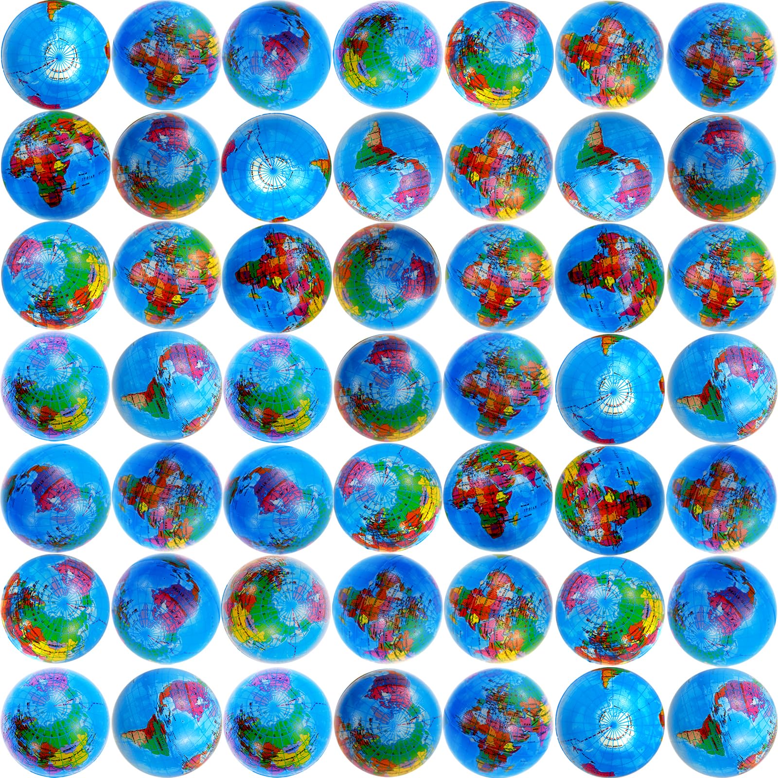 Amazon.com: 96 Pcs Globe Squeeze Balls Bulk,2 inch Earth Stress