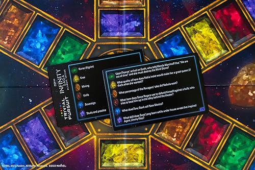 Miniatura 8 de Trivial Pursuit: Marvel Cinematic Universe Ultimate Edition | Licencia oficial | Juego de mesa coleccionable de trivia con 6 motores de ubicación