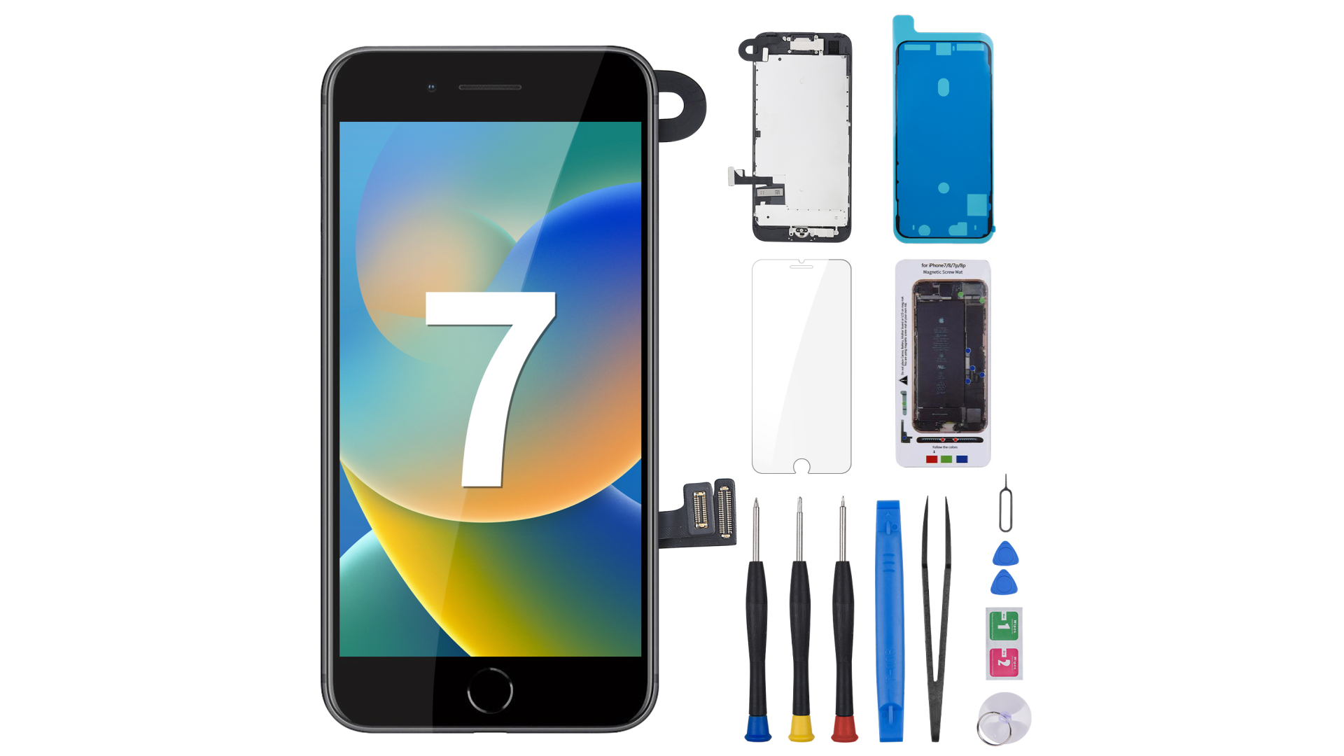 for iPhone 7 Screen Replacement with Home Button 4.7” White