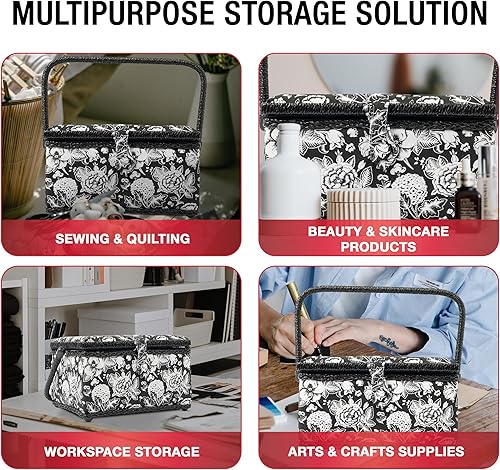 Vista 3 de SINGER 07232, cesta de costura con kit de accesorios de costura