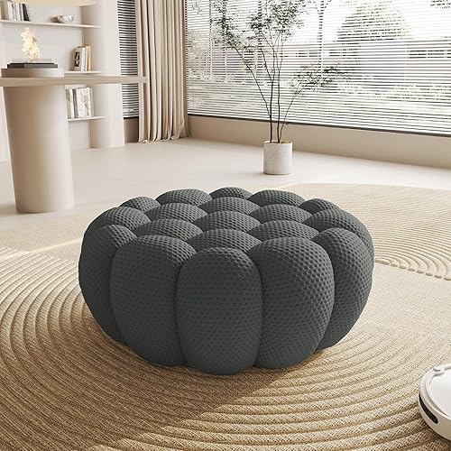 WJShome Bubble Couch,42' Modern Curved Sofa, Morden Lazy Floor Sofa, Memory Foam Bean Bag Floor Couch Lounge Chair for Living Room, Office, Apartment(Dark Gray)