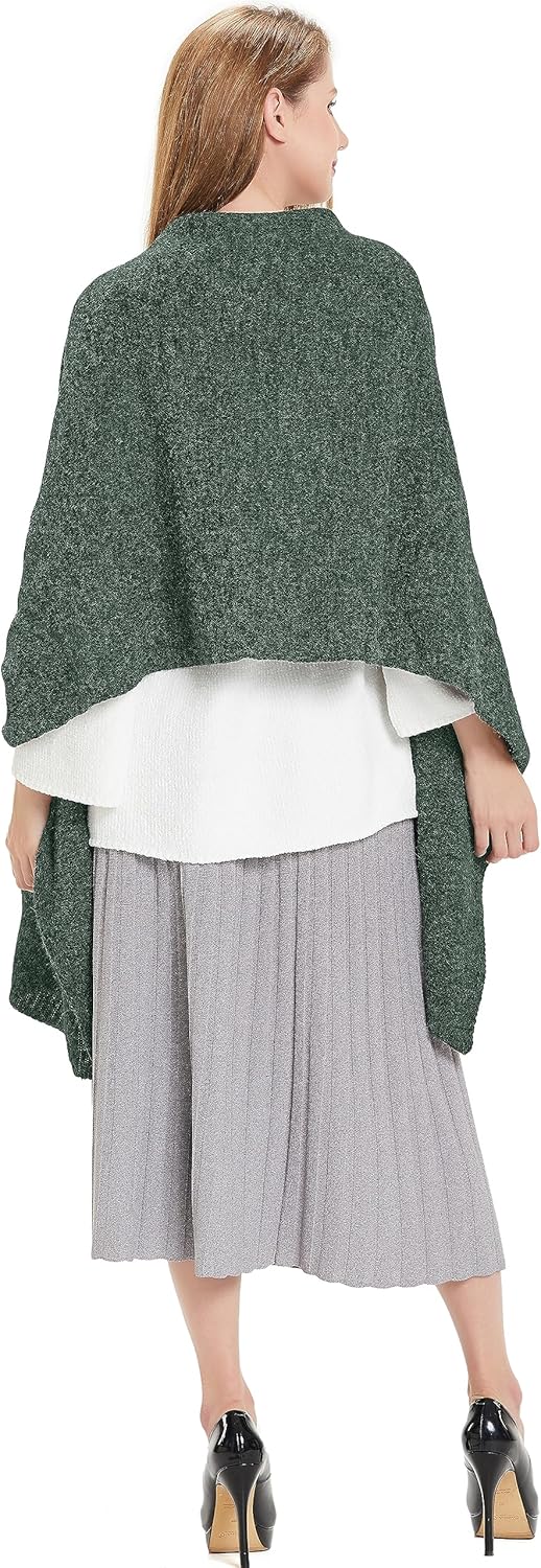 HANERDUN Women Warm Pashmina Shawl Wrap Winter Soft Cashmere Scarf with Pockets - Image 6